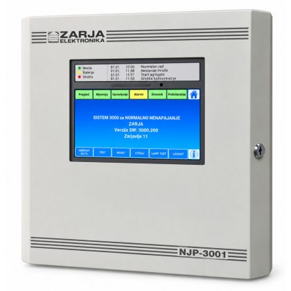 NJP-3001-Basic címezhető tűzjelző központ 2 hurkos nem bővíthető