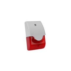 Indoor siren/light flashing 110 dB, (red)